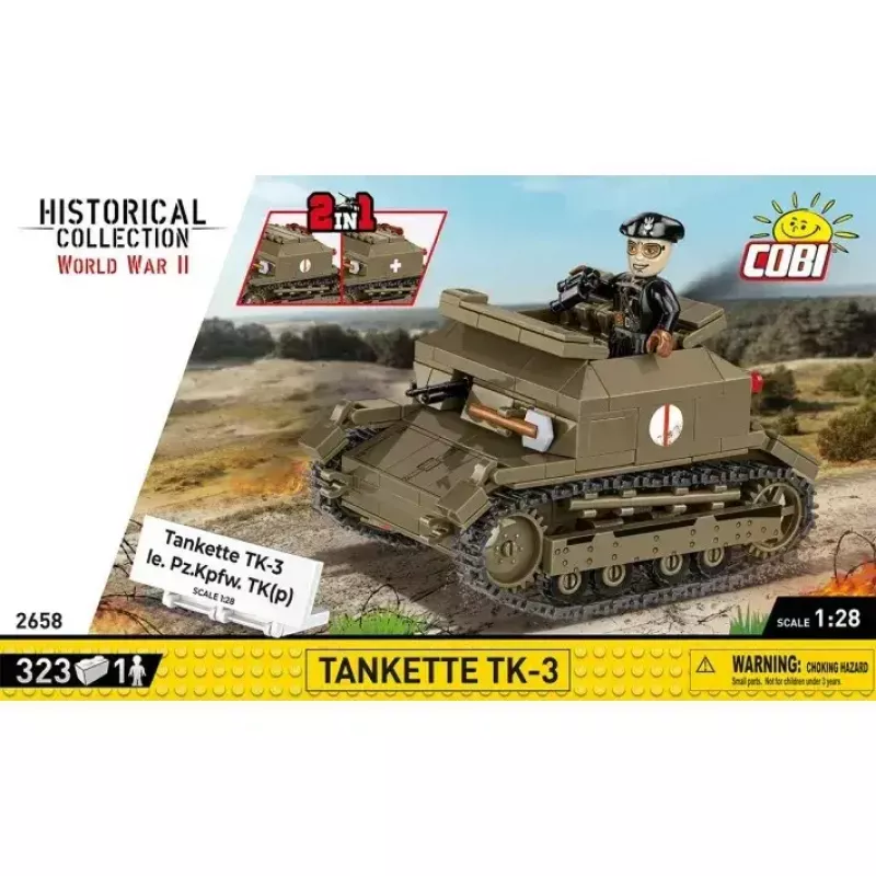 Cobi Blocks Tankette TK-3 rakennussarja – 323 osaa