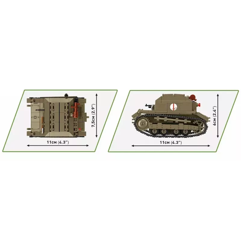 Cobi Blocks Tankette TK-3 rakennussarja – 323 osaa