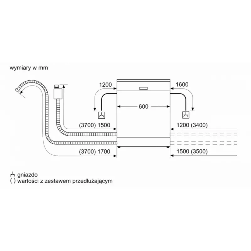 Bosch Serie 6 SMD6ECX12E täysin integroitava astianpesukone, 60 cm, 14 vakioastiastoa, 42 dB, Home Connect, energialuokka A