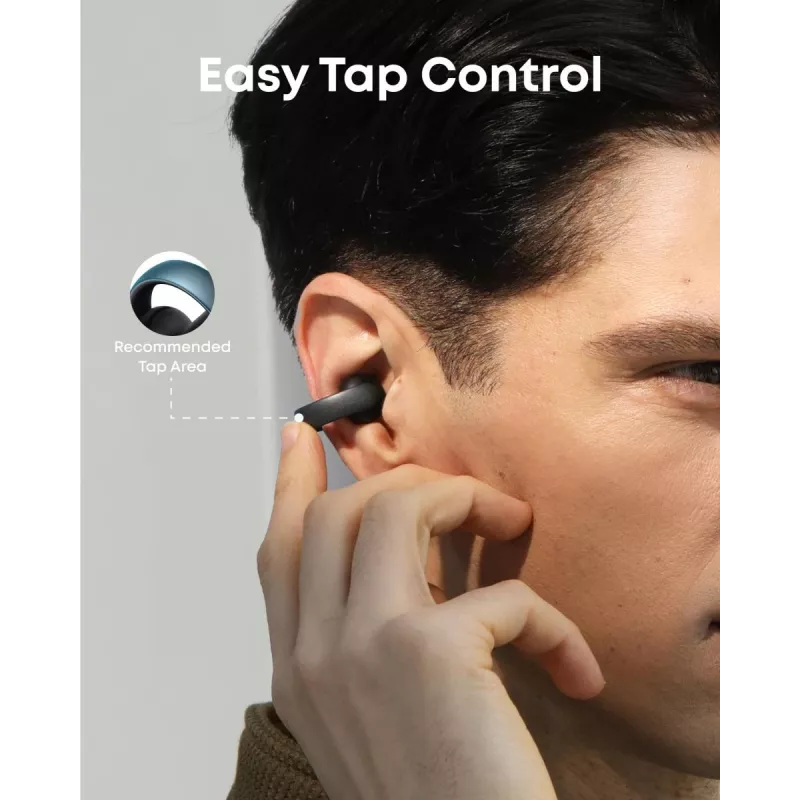 ANKER nappikuuloke - Soundcore Aeroclip - musta