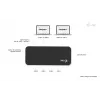 i-tec universaali KVM-keskitin 2x USB-C 2x USB-A 3.0 5000 Mbit/s musta