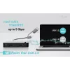 i-tec universaali KVM-keskitin 2x USB-C 2x USB-A 3.0 5000 Mbit/s musta