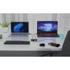 i-tec universaali KVM-keskitin 2x USB-C 2x USB-A 3.0 5000 Mbit/s musta