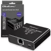 Ethernet-jakaja QOLTEC 52294 1x3 RJ45 USB-C-virtatulolla