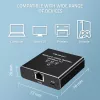 Ethernet-jakaja QOLTEC 52294 1x3 RJ45 USB-C-virtatulolla
