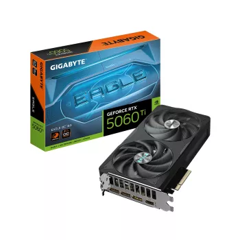 GIGABYTE GeForce RTX 5060 Ti EAGLE OC 16G näytönohjain - 16 GB GDDR7, 128 bit, PCI-E 5.0, 2617 MHz ydin kellotaajuus, 3 x DisplayPort, 1 x HDMI, GV-N506TEAGLE OC-16GD