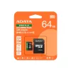 MicroSDXC-kortti ADATA Speed Plus 64 GB UHS Class 3 malli UD64GUI3V30A2SP-RA1