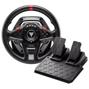 Thrustmaster T128-P musta USB ratti + polkimet analoginen PC, PlayStation 4, PlayStation 5
