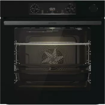 Kalusteisiin asennettava sähköuuni Gorenje BSA6737E15BG — 77 l, musta, digitaalinen ajastin, kiertoilmatoiminto, grilli, pizzatoiminto