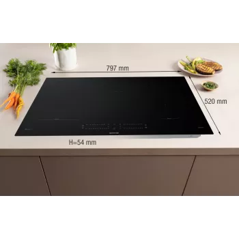 Gorenje induktioliesi GI8432BSCWF, musta, kalusteisiin asennettava, 60 cm, vyöhykeinduktioliesi, keraaminen lasi, 4 vyöhykettä