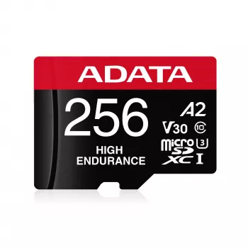 MicroSDXC-muistikortti ADATA 256 GB AUSDX256GUI3V30SHA2-RA1 UHS-I Class 10 V30 (luku 100 MB/s, kirjoitus 80 MB/s) SD-adapterilla
