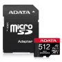 MicroSDXC-muistikortti ADATA 512GB UHS‑I U3 V30 Class 10 A2, 100/85 MB/s, vedenpitävä
