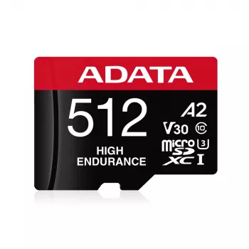 MicroSDXC-muistikortti ADATA 512GB UHS‑I U3 V30 Class 10 A2, 100/85 MB/s, vedenpitävä