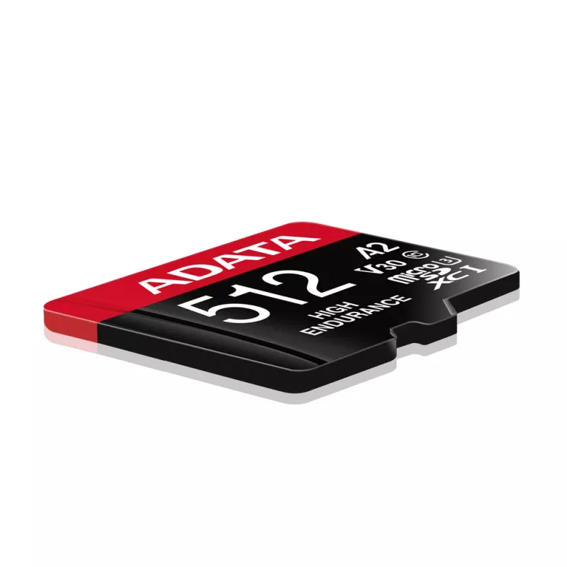 MicroSDXC-muistikortti ADATA 512GB UHS‑I U3 V30 Class 10 A2, 100/85 MB/s, vedenpitävä
