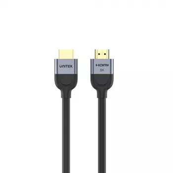 HDMI-kaapeli UNITEK C11086GY01-1M 1m 2.1 48 Gbit/s musta harmaa