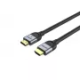 HDMI-kaapeli UNITEK C11086GY01-1M 1m 2.1 48 Gbit/s musta harmaa