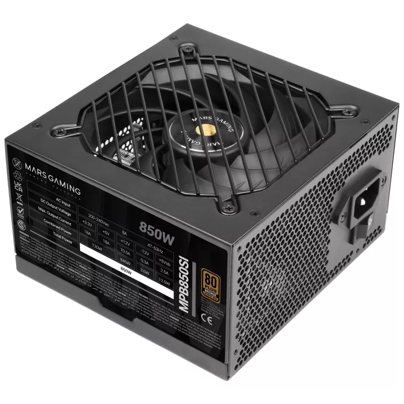 Mars Gaming MPB850SI virtalähde 850 W 24-pin ATX ATX musta