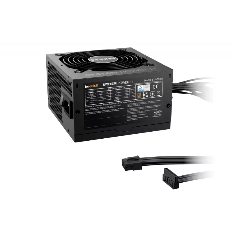 be quiet! System Power 11 650W virtalähde 20+4 pin ATX ATX musta