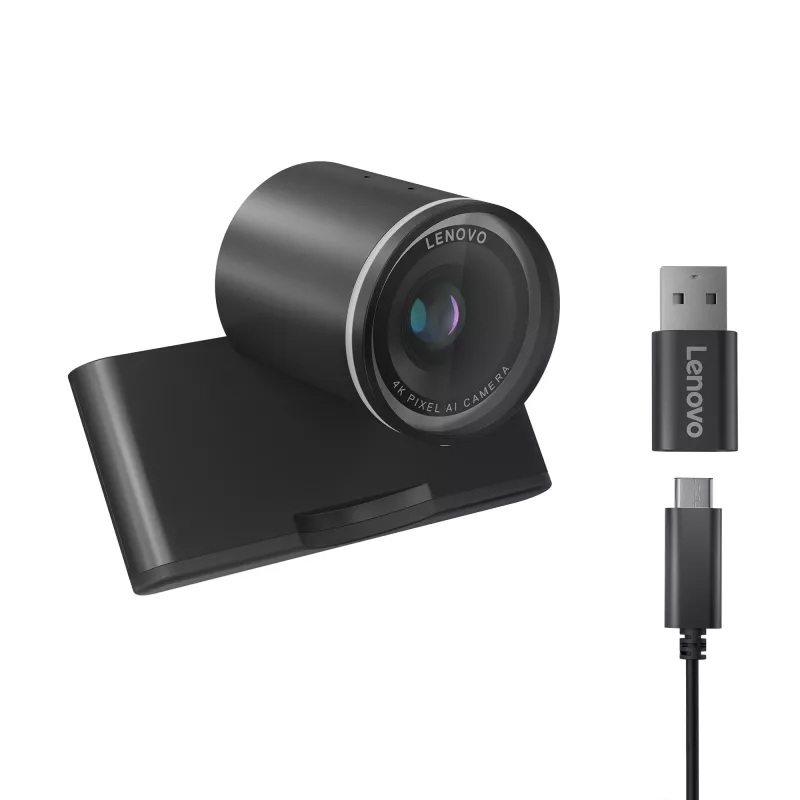 Lenovo 4XC1Q25246 verkkokamera 8 MP 1920 x 1080 pikseliä USB-C musta