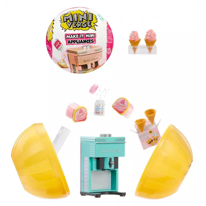 Miniverse MGA's - Make It Mini Appliances sarja 2 PDQ-pakkauksessa, 8 vuotta, monivärinen, muovi