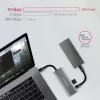 Axagon HMC-5G21 USB 10Gbps-keskitin, 2x USB-A, 2x USB-C, HDMI 4k/30Hz, PD 60W, USB-C-kaapeli