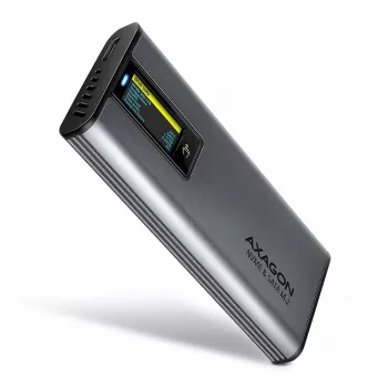 Axagon EEM2-SD2 USB-C 10Gbps - M.2 NVMe & SATA SSD DISPLAY-kotelo