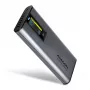 Axagon EEM2-SD2 USB-C 10Gbps - M.2 NVMe & SATA SSD DISPLAY-kotelo