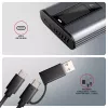 Axagon EEM2-SD2 USB-C 10Gbps - M.2 NVMe & SATA SSD DISPLAY-kotelo