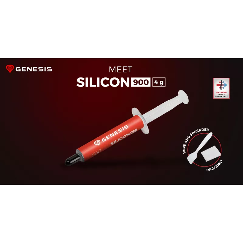 GENESIS Silicon 900 NTG-2329 lämpötahna, 4 g, 12,8 W/m·K