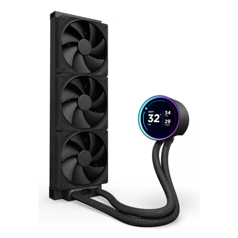 All-in-One-nestemäinen jäähdytin NZXT Kraken Elite 360 12 cm musta