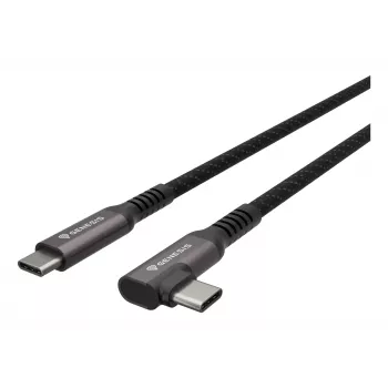 GENESIS NVC-2219 USB-kaapeli USB 3.2 Gen 2 (3.1 Gen 2) 5 m USB C musta, harmaa
