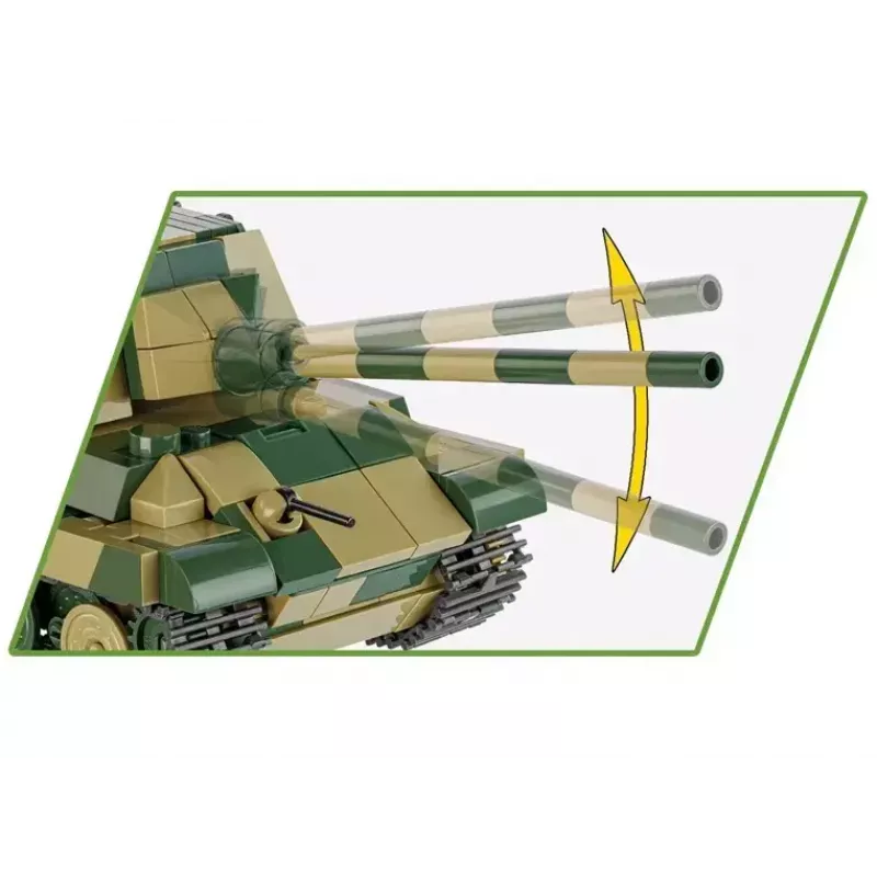 COBI 2733 Historical Collection rakennussarja Panzerjäger Tiger Ausf. B Jagdtiger, 528 osaa, 1:48