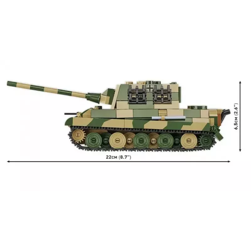 COBI 2733 Historical Collection rakennussarja Panzerjäger Tiger Ausf. B Jagdtiger, 528 osaa, 1:48