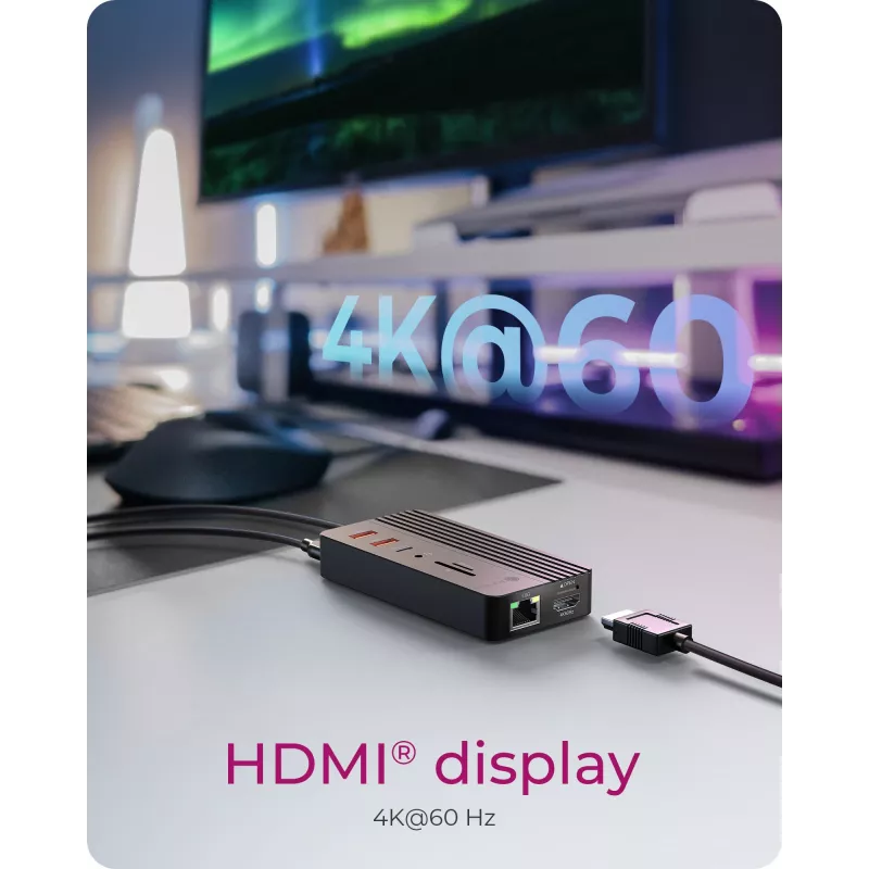 ICY BOX IB-DK4072M-CU31 USB 3.2 Gen 2 (3.1 Gen 1) Type-C musta
