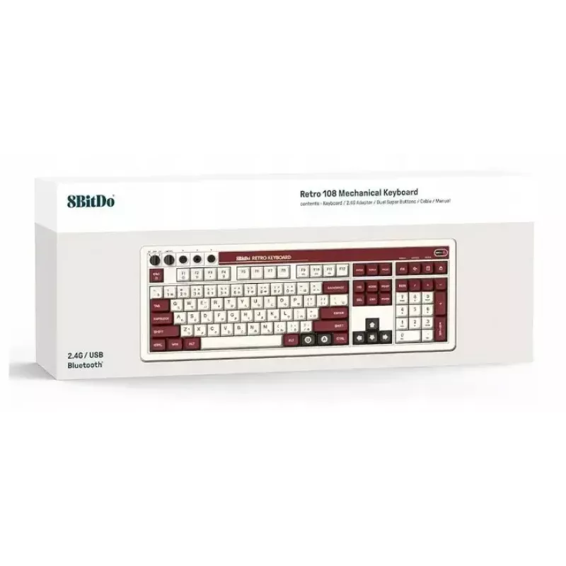 Mekaaninen näppäimistö 8Bitdo RET00493 RGB-taustavalo kompakti