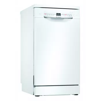 Vapaasti seisova astianpesukone Bosch SPS40E22EU, Slimline 45 cm, 9 astiastoa, 5 ohjelmaa, 48 dB, valkoinen