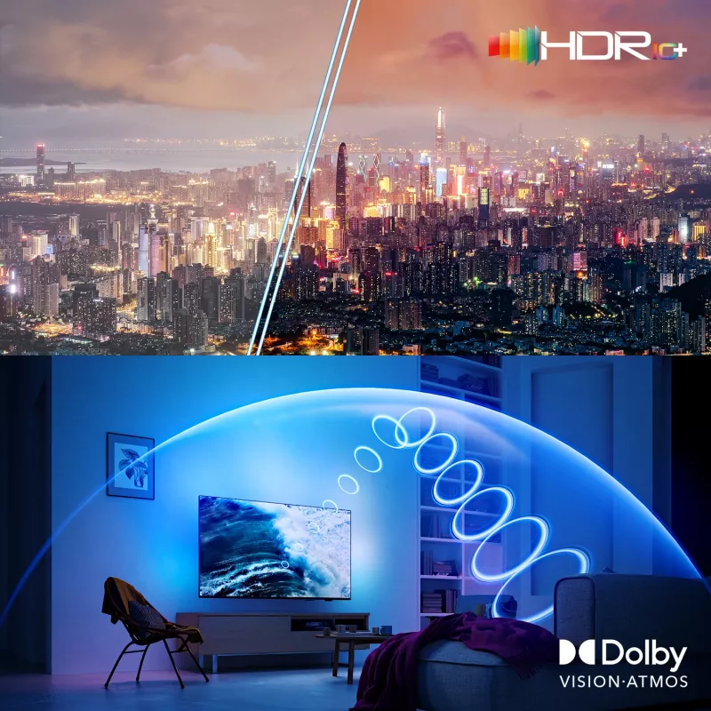 Philips 55OLED910/12 TV 139,7 cm (55 tuumaa) 4K Ultra HD Smart-TV WLAN metalli