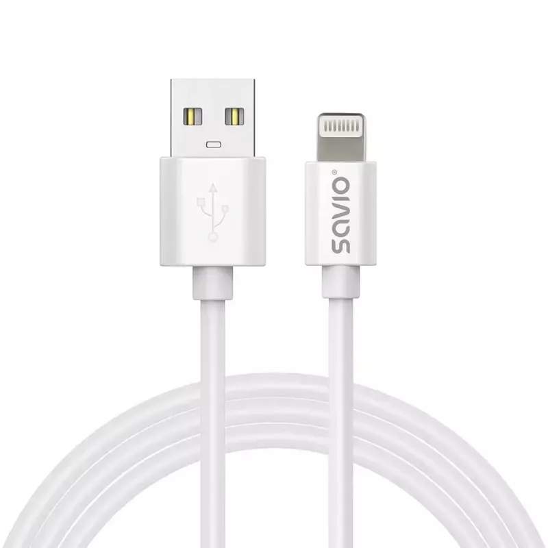 USB-kaapeli Savio CL-192 1m USB A USB 2.0 valkoinen