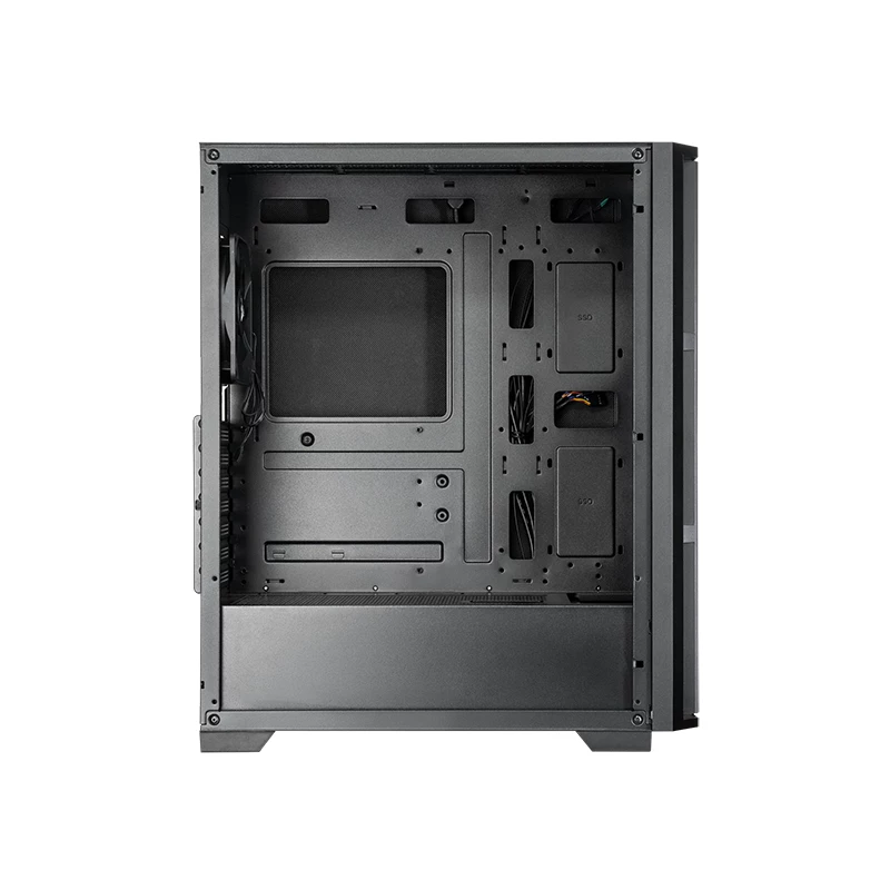 Chieftec AS-02B-OP tietokonekotelo Midi Tower musta