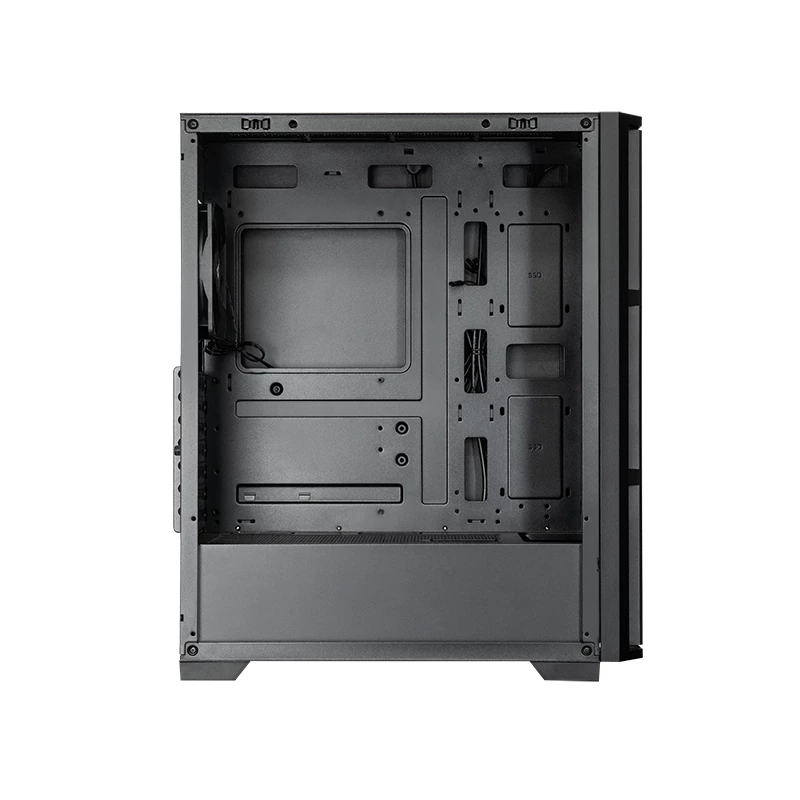 Chieftec AS-02B-TG-OP tietokonekotelo Midi Tower musta