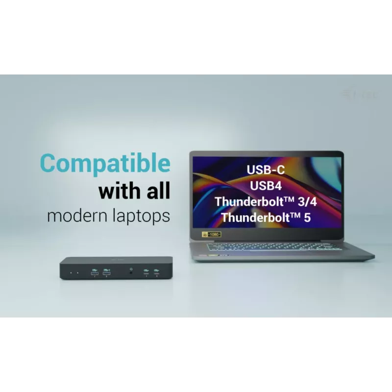 I-tec USB-C Intelligent Triple Display -telakointiasema + Power Delivery 100W