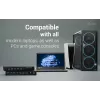 ITEC i-tec USB-C KVM Dock PRO kolmelle isäntälaitteelle, dual-video, 2x Power Delivery (max. 92W), USB 3.2, 10 Gbit/s, Gigabit-Ethernet