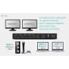 ITEC i-tec USB-C KVM Dock PRO kolmelle isäntälaitteelle, dual-video, 2x Power Delivery (max. 92W), USB 3.2, 10 Gbit/s, Gigabit-Ethernet