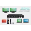 ITEC i-tec USB-C KVM Dock PRO kolmelle isäntälaitteelle, dual-video, 2x Power Delivery (max. 92W), USB 3.2, 10 Gbit/s, Gigabit-Ethernet