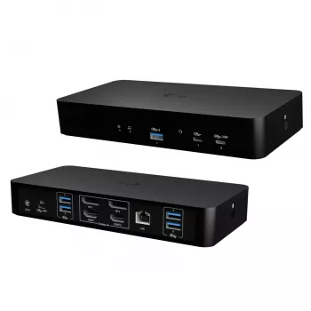 Telakointiasema i-tec CAINTGDUAL4KDOCPD Dual Display Power Delivery 100W