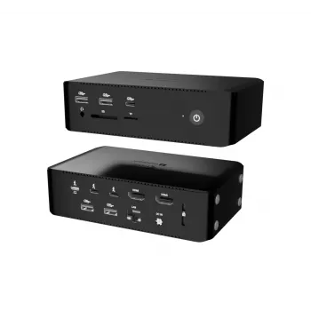 i-tec Thunderbolt5 Quattro Display -telakointiasema, 5x USB, 2,5 GLAN + Power Delivery 140W