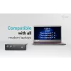 i-tec Thunderbolt5 Quattro Display -telakointiasema, 5x USB, 2,5 GLAN + Power Delivery 140W