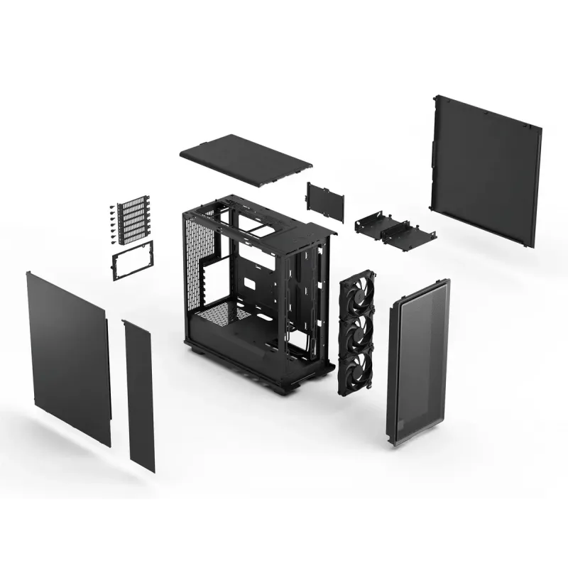 PC-kotelo Fractal Design Epoch musta Solid Midi Tower musta