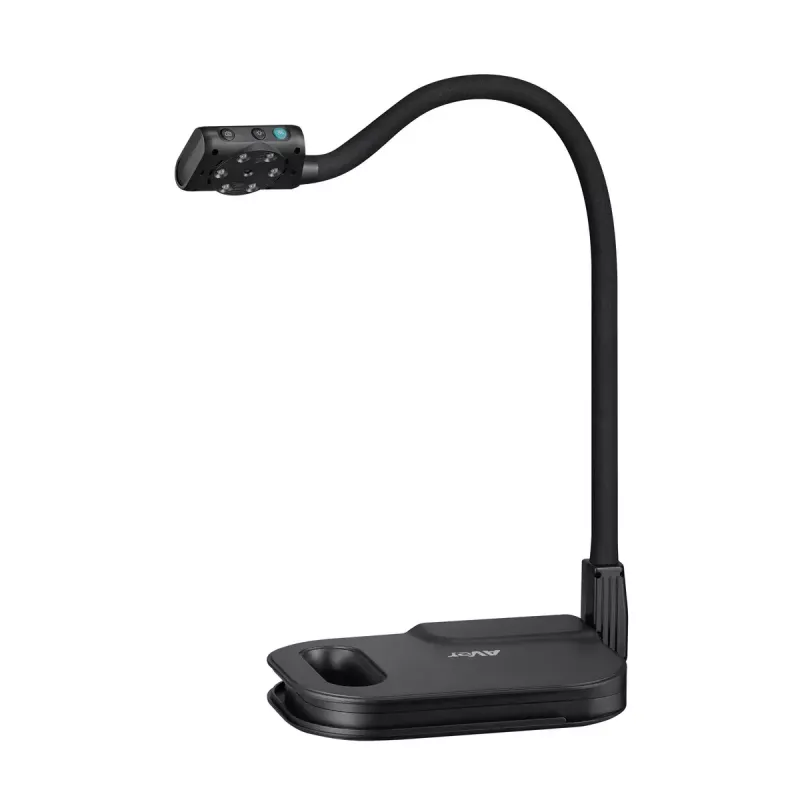 AVer AVerVision U50+ dokumenttikamera, 8 MP CMOS, 1080p, 60 fps, 16x digitaalinen zoom, USB 2.0, musta