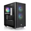 PC-kotelo Thermaltake Versa H16 TG ARGB Micro Tower musta